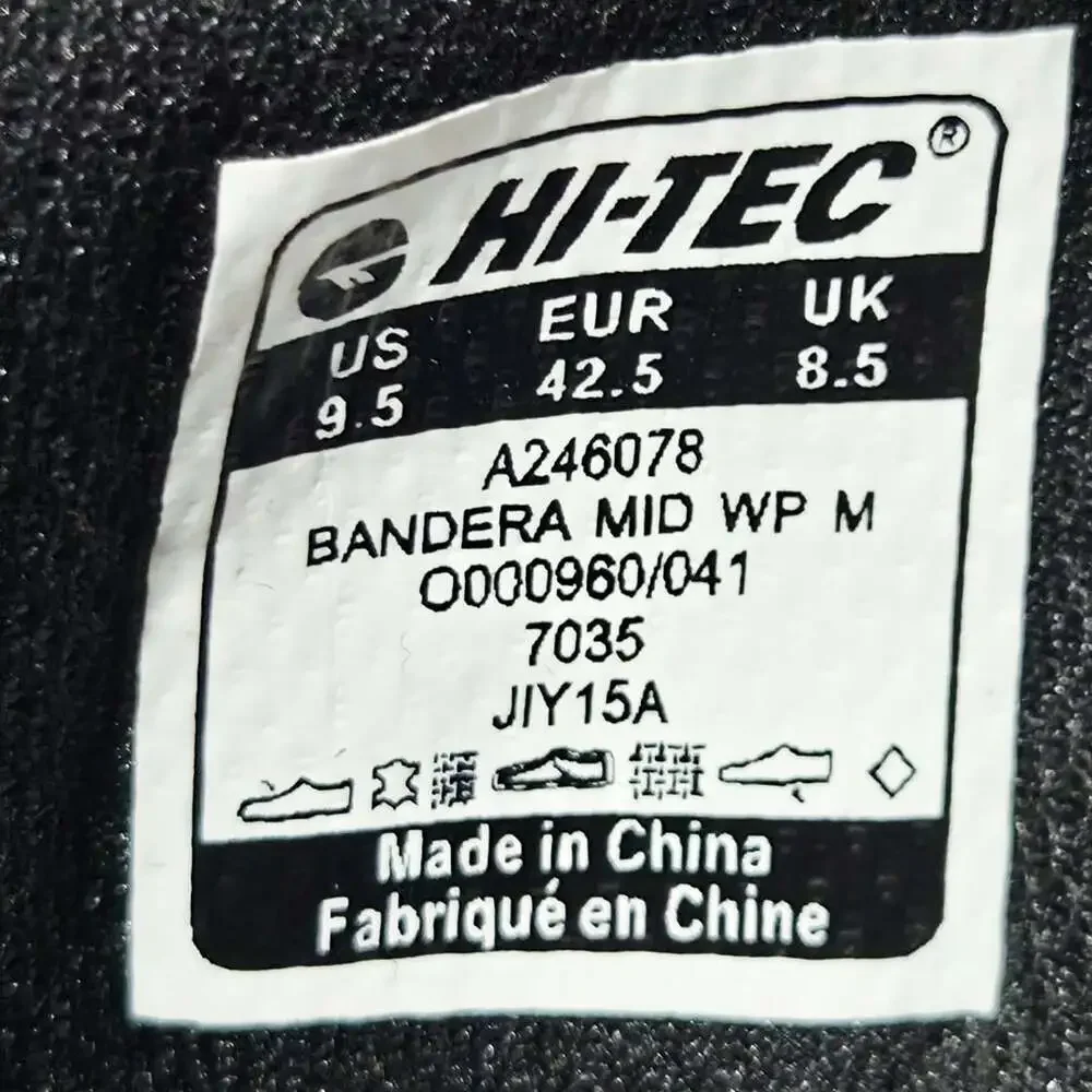 Hi-Tec Bandera Mid WP Hiking Boots Size 9.5 Brown